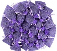 LEIKAIHUA remplis de Lavande 100% Naturelle (25Pièces),Anti-Insectes et Anti-Mites pour vêtements, tiroirs, armoires, Chaussures, Voyages, Dormir, Voitures