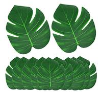 Leikedun Lot de 12 feuilles de palmier artificielles tropicales