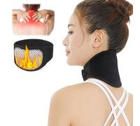 Leikedun Minerve Auto Chauffante, Minerve Cervicale Chauffante, Enveloppe de Soutien du Cou Auto Chauffante pour Soulagement Douleurs Collier Cervical Tourmaline Magnétique Réglable