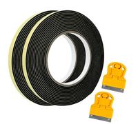 Leikedun Ruban d'étanchéité Ancable 3,3 m pour plaque de cuisson avec petit grattoir 2 pièces 7 mm x 2 mm ruban de montage pour plaque vitrocéramique