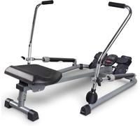 Leikefitness Rameur Pliable pour Usage Domestique, rameur hydraulique avec Moniteur LCD pour Exercice du Corps Complet, entraînement cardiovasculaire