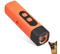 Leikurvo Appareil anti-aboiement à ultrasons pour chien - 3 fréquences + lampe de poche - Dispositif anti-aboiement rechargeable pour l'intérieur et l'extérieur