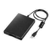 Leikurvo Lecteur de disquette externe USB portable FDD 1,44 Mo 3,5 pouces Slimline Floppy Disk Drive Lecteur de cartes externe Accessoires d'ordinateur Amovible Compatible avec PC et Mac, Plug and