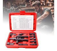 Leikurvo Lot de 10 extracteurs de roulement intérieur de moto 8-25 mm - Outil d'extraction de roulement de roue réglable avec mallette de rangement - Kit d'outils de retrait pour moto, voiture