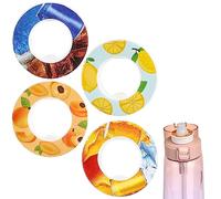 Leikurvo Lot de 4 bouteilles d'eau aromatisantes - Accessoires pour bouteille d'eau aromatisée - Kit de démarrage - 0 sucre (4 saveurs)