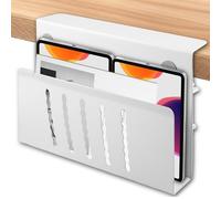 Leikurvo Rangement latéral de bureau, pour ordinateur portable, tiroir, support latéral, support latéral, support pour ordinateur portable, support latéral, organiseur de bureau, sans perçage, pour