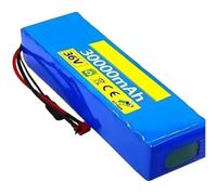 Leilaohu Batterie Lithium-ION 36 V, 30 Ah, 10S2P pour Vélo Électrique, avec Chargeur 42 V, 2 A Inclus ; Batterie Lithium De Rechange pour Trottinettes Électriques (T+DC) 36V 30Ah,XT90+DC