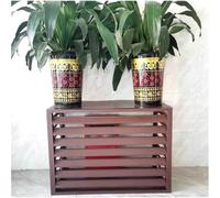 Leilaohu Support De Fleur Climatiseur en Aluminium Climatiseur Extérieur Écran De Clôture Persienne Climatisation Porte-Fleurs Cache De Protection pour Climatisation Étanche A,110x60x80cm