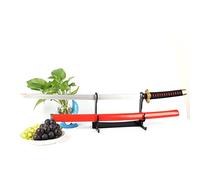 Leilin Support d'épée en acrylique à deux couches pour épée de samouraï, support de Katana, feuille acrylique de 6 mm (noir)