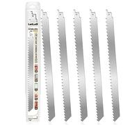 LEILUO 5 Lames de Scie Sabre 30 cm pour Viande et Os Congelés | 12 pouces, lames en acier inoxydable avec étui de rangement.