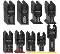 LEILUO Kit d'accessoires multitool 100 pièces pour bois clous et cloisons sèches Lames de scie oscillantes universelles avec sac de rangement Compatible avec DeWalt Makita Dremel et plus