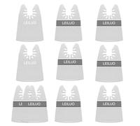 LEILUO Lot de 10 Lames Grattoirs Multitool avec 8 Lames Rigides & 2 Flexibles pour Enlever Peinture Colle & Joints Accessoire Universel Compatible avec DeWalt Makita & Plus