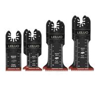 Leiluo Lot de 22 lames de scie oscillantes pour bois, plastique, métal - Avec sac de rangement - Pour DeWalt Silverline Einhell Makita Ryobi et plus encore