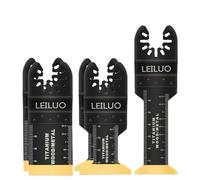 LEILUO Lot de 5 lames oscillantes universelles en titane pour outils multifonctions pour clous en bois compatibles avec DeWalt Makita Ryobi et plus encore
