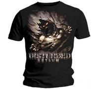 LEIMANZHE Disturbed Asylum T-Shirt Men's Black Size XL