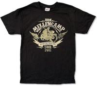 LEIMANZHE John Mellencamp Rider Tour 2011 (Lowell Ames) Black Mens T Shirt Cougar New Size L