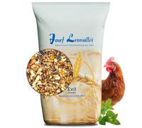 Leimüller Anti-Stress Nourriture pour Poules Contre Les acariens 25 kg - Aliment spécial à Base de graines avec mélisse citronnée et magnésium - Réduit l'agressivité pour des Poules calmes