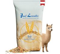 Leimüller Nourriture pour alpagas 20 kg - Aliment autrichien de qualité sans OGM - Aliment pour alpagas, Lamas, chameaux et camélidés - conditionné à la Main Depuis 1609