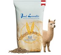 Leimüller Nourriture pour alpagas en granulés 25 kg - Aliment autrichien de qualité sans OGM - Aliment pour alpagas, Lamas, chameaux & camélidés - Conditionnée à la Main Depuis 1609