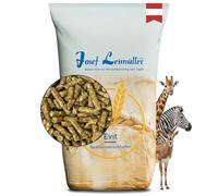 Leimüller Nourriture pour animaux de zoo 25 kg - Nourriture complémentaire adaptée à l'espèce pour herbivores et animaux sauvages - Zèbre, antilope, cerfs et girafes - Granulés riches en nutriments de