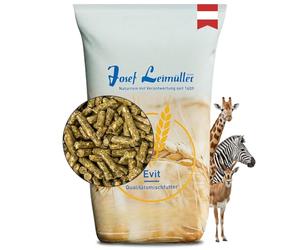 Leimüller Nourriture pour animaux de zoo 25 kg - Nourriture complémentaire adaptée à l'espèce pour herbivores et animaux sauvages - Zèbre, antilope, cerfs et girafes - Granulés riches en nutriments de