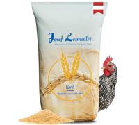 Leimüller Nourriture pour Poules pondeuses Premium 25 kg - Farine complète pour Poules pondeuses - Favorise la Ponte et la qualité des œufs - Label de qualité AMA et 100% sans OGM