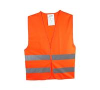 Leina 13100 Gilet d'avertissement de Panne en Polyester Sac intérieur Orange