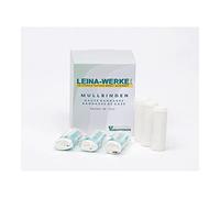 LEINA-WERKE 60000 Lot de 20 bandes de mousseline de fixation DIN 61631-MB-CV/CO Starr, 8 cm, Blanc., 25