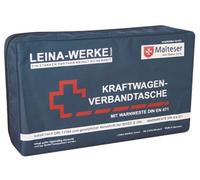 Leina Werke Trousse de Secours Compact 11025 Voiture avec Gilet de signalisation sans Velcro-Bleu/Blanc/Rouge