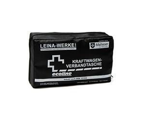 Leina Werke Trousse de Secours - 11038 Compact Ecoline avec Velcro-Noir/Blanc