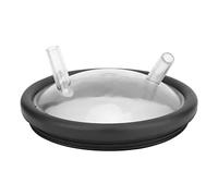 Leinggg Couvercle de Seau à Lait - Couvercle et Joint en Plastique pour Seau à Lait Transparent pour Couvercle de Machine à traire Deux