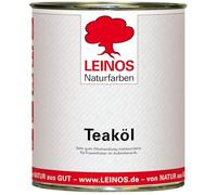 LEINOS 223 Huile de teck pour l'extérieur 0,75 l | Spécialement conçue pour tous les bois non traités ou huilés | Clôtures, pergolas, appareils pour enfants, terrasses en bois
