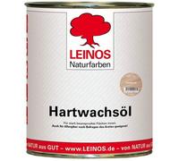 LEINOS 290 Huile-cire dure, 0,75 l, double blanc | Revêtement huile-cire-résine très résistant et satiné | Idéal pour les sols en bois et les escaliers fortement sollicités