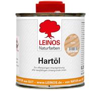 LEINOS Huile pour bois 250 ml | Huile dure incolore pour tables, meubles, plans de travail | Huile pour meubles en chêne teck pour une étanchéité efficace et une protection durable en intérieur