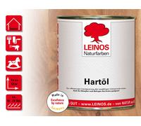 LEINOS huile pour bois 750 ml | Huile dure noire pour tables meubles plans de travail | Huile pour meubles en chêne teck pour une vitrification efficace et une protection durable en intérieur