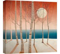 Leinwandbuild im nordischen Stil - Sayaka Miko - Moonlight on the Sea I - 70x70 cm