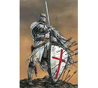 leioo DIY 5D Diamond Painting Point de Croix Kits,Soldat blessé Broderie Diamant Peinture Grande Adultes/Enfant Complet Cristal Strass Arts Crafts décor Murale Chambre Round Drill 40x50cm/15.7x19.6in