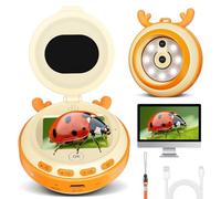 Leipan Microscope de poche pour enfants, microscope numérique avec écran IPS de 2 pouces, grossissement 500x, microscope portable, jouet scientifique, cadeau éducatif pour garçons et filles de 3 à 12