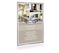 (Leistenbreite 12mm),Pvc-Scheibe (Unzerbrechlich) - CADRE POUR POSTER EN PLASTIQUE ARGENTE - GRAND FORMAT 61 X 91,5 CM [Kitchen] (Leistenbreite 12mm),Pvc-Scheibe (Unzerbrechlich) [Kitchen] (Leistenbreite 12mm),Pvc-Scheibe (Unzerbrechlich)