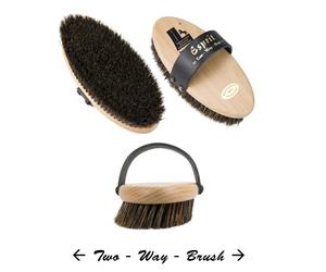 Leistner Brosse à panser Esprit - deux sens de brossage 190x85mm, 100% soies de sanglier