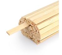 LeisuDay Lot de 70 bâtons de bambou naturel de 30 cm - 9 x 3 mm - Bandes de bois de bambou de 9 x 3 mm pour loisirs créatifs, modèles, cerfs-volants, décoration de mariage, sans échardes, plats