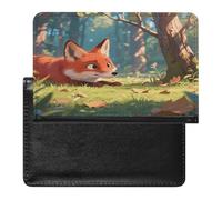 Leisure Fox Étui de passeport unique en polyuréthane ultra fin compact facile à transporter pour homme et femme