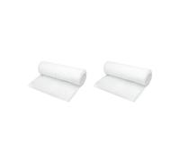 Leisurealeaneag Ensemble de 2 rouleaux de neige de Noël, couverture neigeuse et tapis neige pour décorations de village d’intérieur 120 cm x 33 cm, blanc