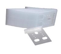 Leisurealeaneag Lot de 1 000 cartes de présentation pour boucles d'oreilles - Transparentes - 3 x 3,7 cm