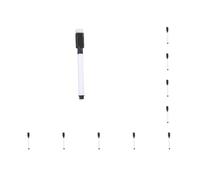 Leisurealeaneag Lot de 10 marqueurs effaçables pour enfants - Marqueurs répétés - Outil d'écriture pour la maison et la salle de classe - Noir