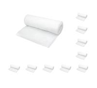 Leisurealeaneag Lot de 10 tapis de neige pour décoration d'intérieur de village - 120 x 33 cm - Blanc