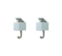 Leisurealeaneag Lot de 2 crochets muraux décoratifs pour sac, porte-manteau pour entrée, maison, bureau, bleu, 10,5 x 5 x 4,5 cm