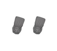 Leisurealeaneag Lot de 2 housses de chaise élastiques en bois - Accessoire de décoration élégante - Gris