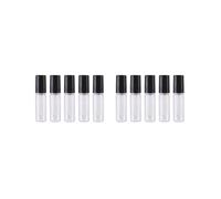 Leisurealeaneag Lot de 2 tubes vides pour gloss à lèvres - 2 ml - Noir transparent - Style 7