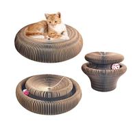 Leisuremix Magic Organ - Planche à gratter pour chat - 36 cm de long - En carton - Avec boule cloche - Accessoire d'intérieur